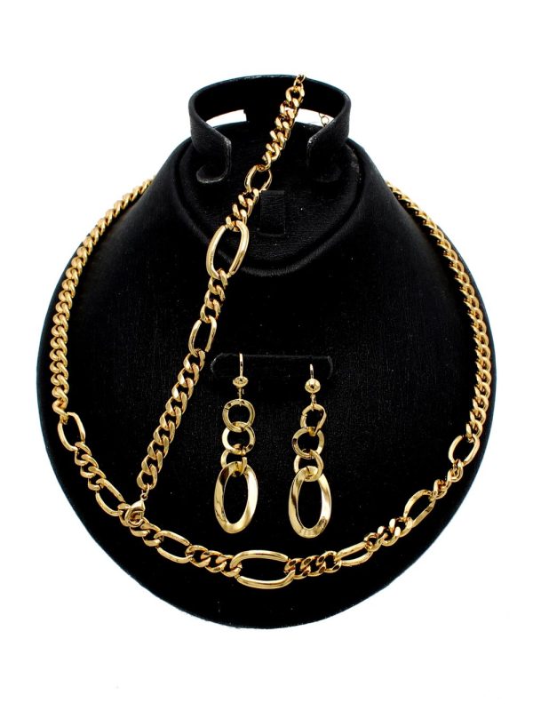 Parure Cartier – Trois pièces élégantes en acier inoxydable P011414