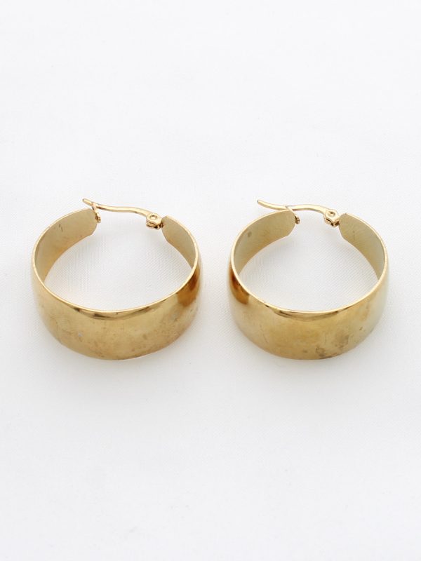 Boucles d’oreilles Anneaux Créoles Minimalistes – L'Éclat Pur P011639